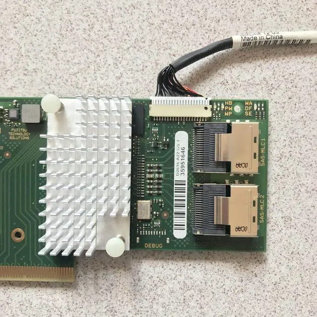 Alt view image 4 of 4 - Fujitsu D2616 LSI 2108 SATA / SAS Raid 6G 512M cache Controller+LSI BBU08=9260