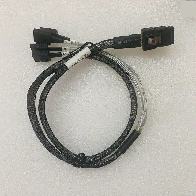 Alt view image 2 of 5 - 80cm Mini SAS 36P SFF-8087 To 4 X SATA 7 Pin Target Hard Disk Data Reverse Cable