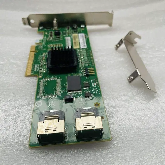 Alt view image 4 of 4 - LSI SAS3081E-R 3Gb/s 8 Port SATA/SAS 1068E Host Adapter Controller Card PCI-E