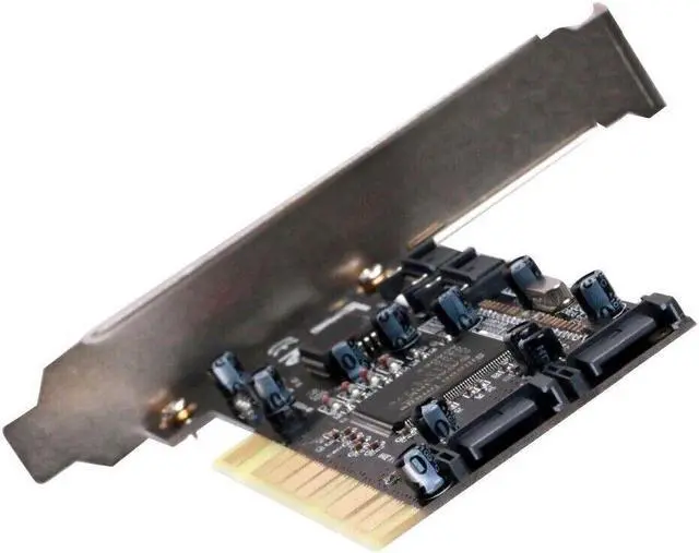 Alt view image 5 of 5 - PCI To SATA Controller Adapter Card Converter Addon