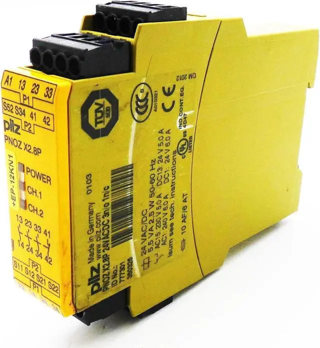 Alt view image 2 of 4 - New Sealed Pilz PNOZ X2.8P Safety Relay 777301 24VACDC 3N/O 1N/C Screw Terminal