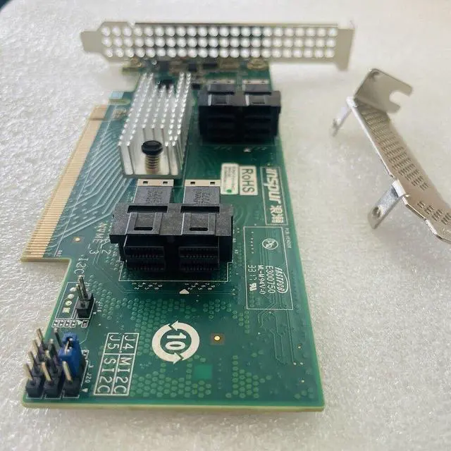 Alt view image 4 of 4 - Inspur YZCA-00622-101 YPCB-00622-1P1 12Gb/s NVME U.2-Controller channel card