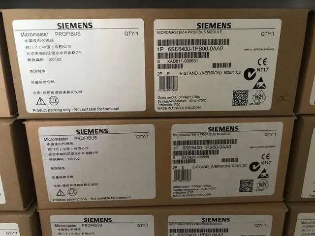 Alt view image 5 of 5 - SIEMENS NEW 6SE6400-1PB00-0AA0 6SE6 400-1PB00-0AA0 MICROMASTER 4 PROFIBUS MODULE