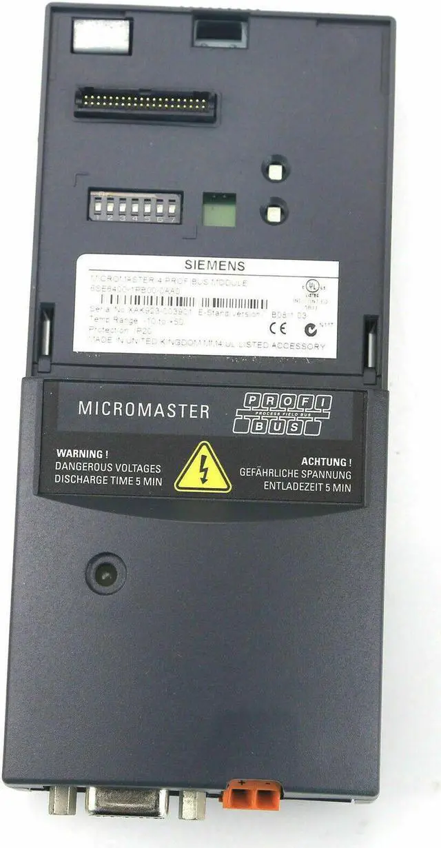 Alt view image 3 of 5 - SIEMENS NEW 6SE6400-1PB00-0AA0 6SE6 400-1PB00-0AA0 MICROMASTER 4 PROFIBUS MODULE