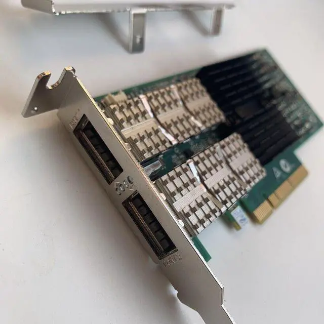 Alt view image 4 of 5 - Mellanox ConnectX-3Pro MCX314A-BCCT CX314A Dual Port 40Gb Ethernet Network Card