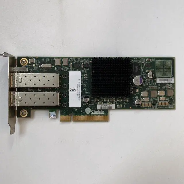 Alt view image 2 of 5 - Chelsio 10GbE Dual SFP+ N320E T320 Ethernet Netzwerkkarte 10Gbit 10G with LP