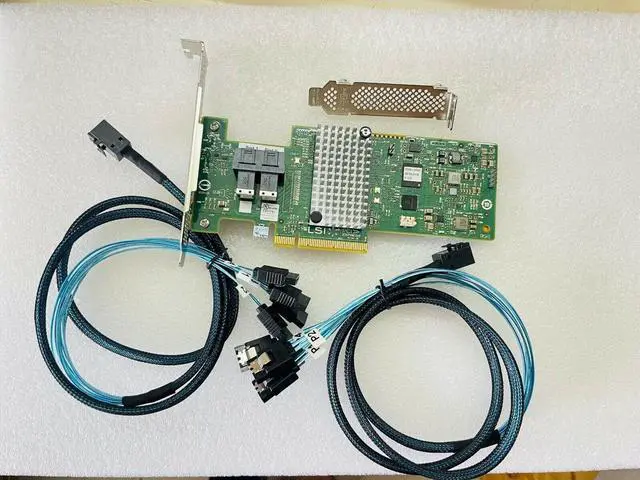 Alt view image 2 of 6 - LSI SAS 9340-8i SAS3008 M1215 12Gbps SAS HBA + 2*SFF8643 SATA Cable