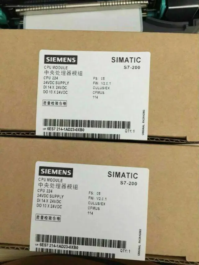 Alt view image 3 of 3 - 1PCS Siemens PLC 6ES7214-1AD23-0XB0 6ES7 214-1AD23-0XB0 New In Box