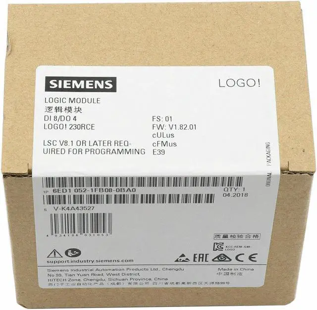 Alt view image 4 of 4 - 1PC Siemens 6ED1052-1FB08-0BA1 Logic Replace 6ED1052-1FB08-0BA1 LOGO New In Box