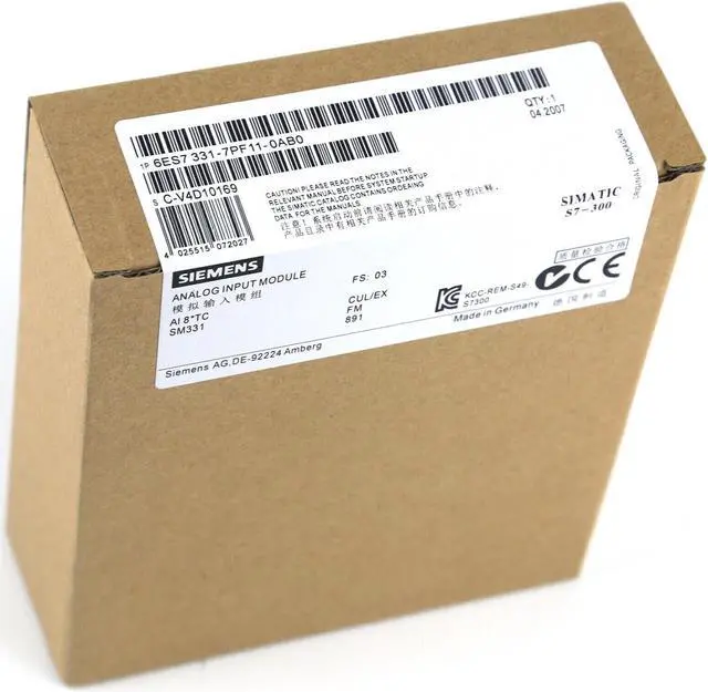 Alt view image 2 of 5 - 1PCS Brand New Siemens PLC Module 6ES7331-7PF11-0AB0 6ES7 331-7PF11-0AB0