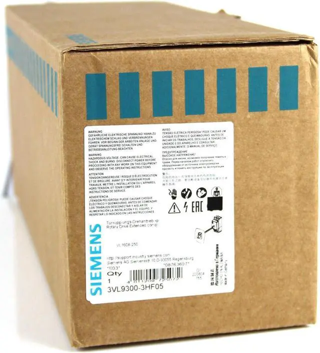 Alt view image 4 of 5 - New In Box SIEMENS 3VL9300-3HF05 Circuit Breaker