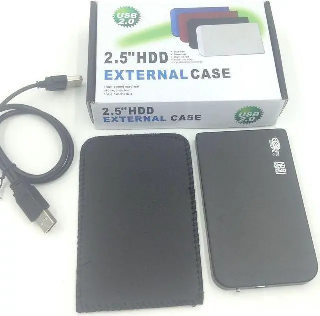 Main image of Black External 2.5" USB Hard drive 40GB 60GB 80GB 120GB 160GB 250GB 500GB 750GB