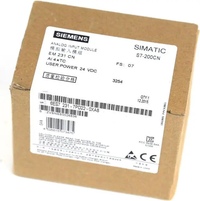 Main image of New In Box SIEMENS 6ES7231-7PD22-0XA8 6ES7 2317PD220XA8 Programmable Controller