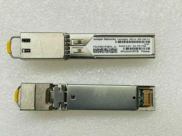 Alt view image 2 of 2 - 740-038291 JUNIPER SFP-1GE-T-C FINISAR FCLF8521P2BTL-J3 1000BASE-T COPPER 100M