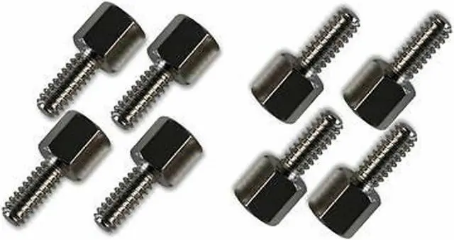 Alt view image 2 of 6 - 25 pcs 4-40 Hex Jackscrew Jack Screws D-Sub Video Card VGA DVI DB9 Standoff
