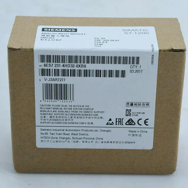 Alt view image 4 of 4 - 1PC New In Box Siemens 6ES7 231-4HD32-0XB0 6ES7231-4HD32-0XB0