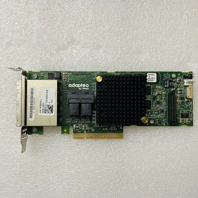 Alt view image 2 of 4 - ADAPTEC ASR-78165 DELL 4-Port SAS/SATA 6Gb/s RAID card Low Bracket +8643 cable