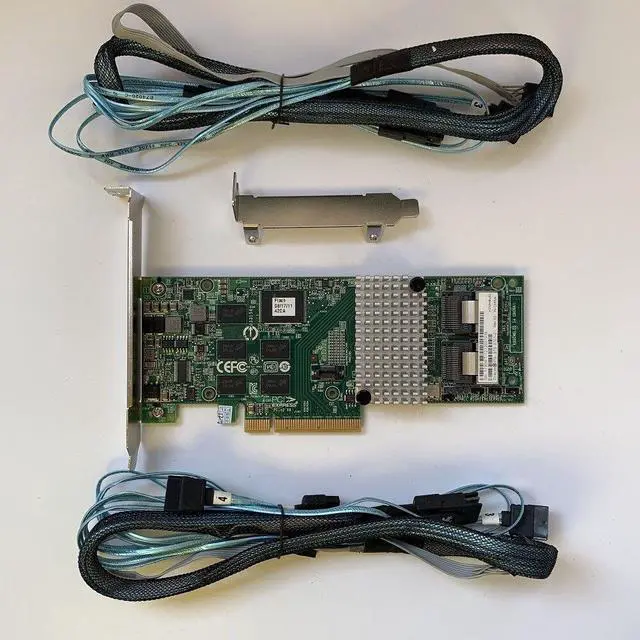 Alt view image 2 of 4 - New LSI 9261-8i 8-port PCI-E 6Gb/s RAID Controller Card + 2PCS 8087 to 4*SATA