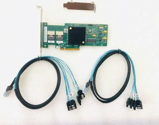 Alt view image 4 of 4 - LSI 6Gbps SAS HBA 9200-8I IT Mode P20 ZFS FreeNAS unRAID + 2*SFF-8087 SATA