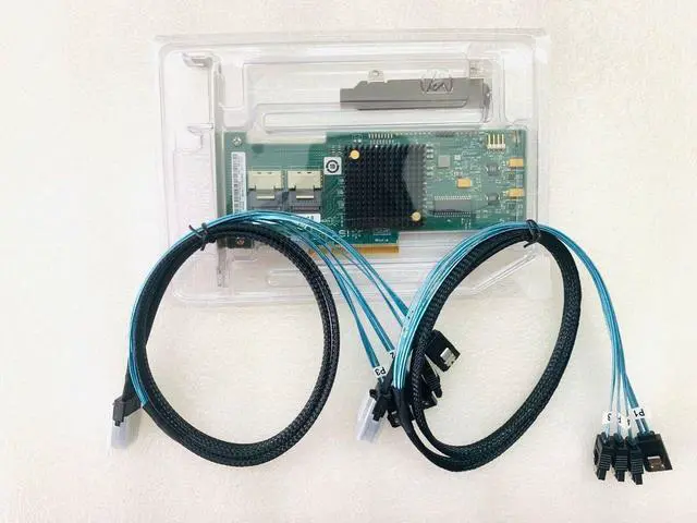 Alt view image 2 of 4 - LSI 6Gbps SAS HBA 9200-8I IT Mode P20 ZFS FreeNAS unRAID + 2*SFF-8087 SATA