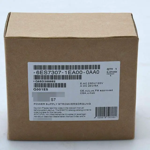 Main image of 1PCS New Siemens Power Supply 6ES7307-1EA00-0AA0 6ES7 307-1EA00-0AA0