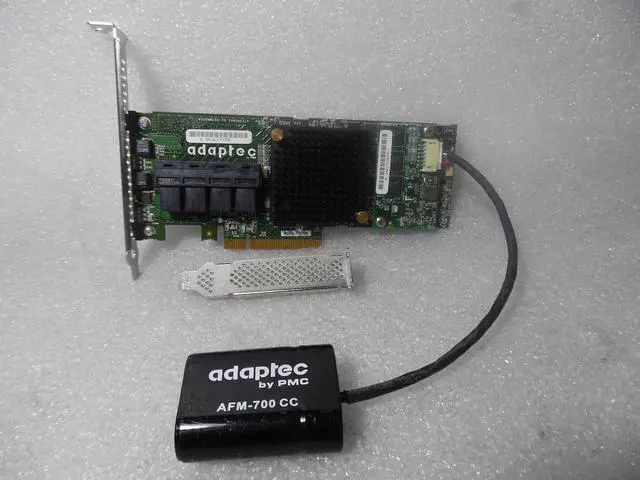 Alt view image 3 of 7 - Adaptec ASR 71605 1GB 16Port PCIe Raid w/ Battery & 4x Cables SFF-8643 to SATA