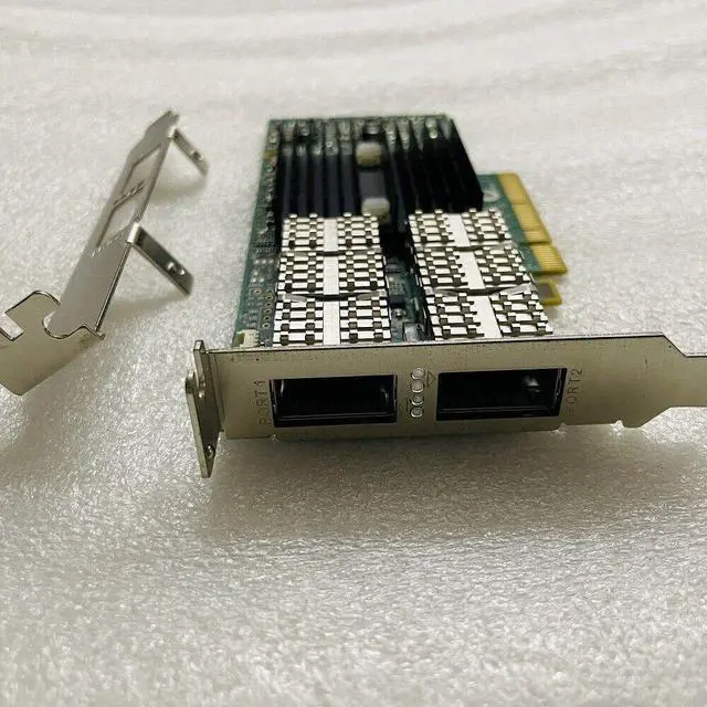 Alt view image 3 of 3 - CX354A Mellanox MCX354A-FCBT FDR InfiniBand + 40GigE Dual-Port QSFP Network