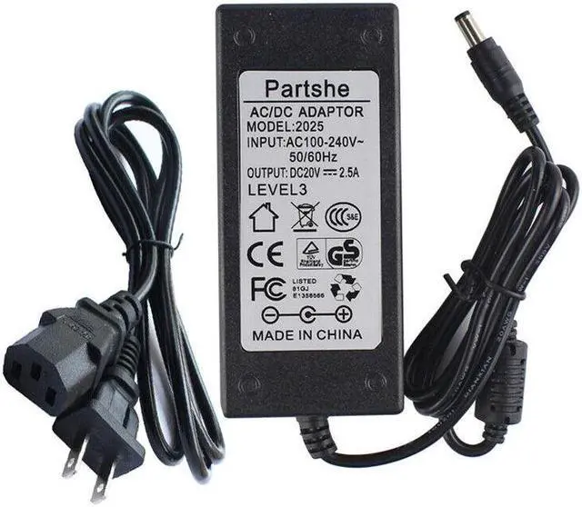 Main image of 20V AC Adapter For Zebra LP2844 LP2824 TLP2844 TLP2824 LP2824plus Power Supply