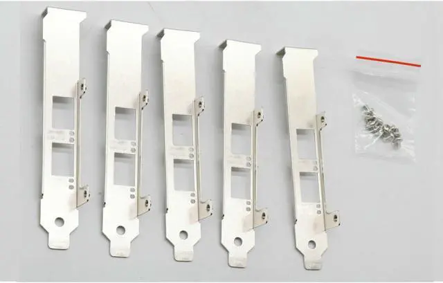 Alt view image 2 of 3 - 10 pcs Full Height Bracket for Intel X520-DA2 X520-SR2 X520-LR2 X710-DA2