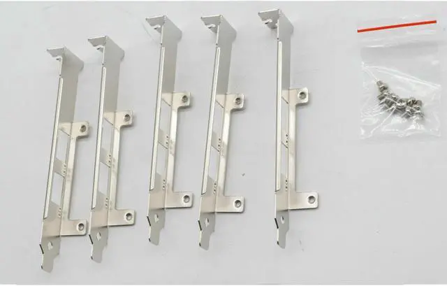 Alt view image 3 of 3 - 10 pcs Full Height Bracket for Intel X520-DA2 X520-SR2 X520-LR2 X710-DA2
