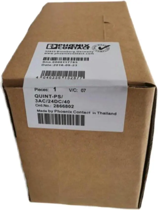 Main image of New In Box PHOENIX CONTACT 2866802 QUINT-PS/3AC/24DC/40 Power Supply Unit