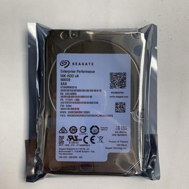 Seagate ST900MM0018 900GB 10K SAS 12GB/s 128MB THUNDERBOLT 2.5