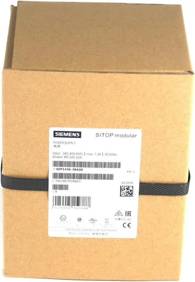 Alt view image 3 of 3 - New In Box SIEMENS 6EP1436-3BA00 20A 6EP1436-3BA00 20A switching power supply