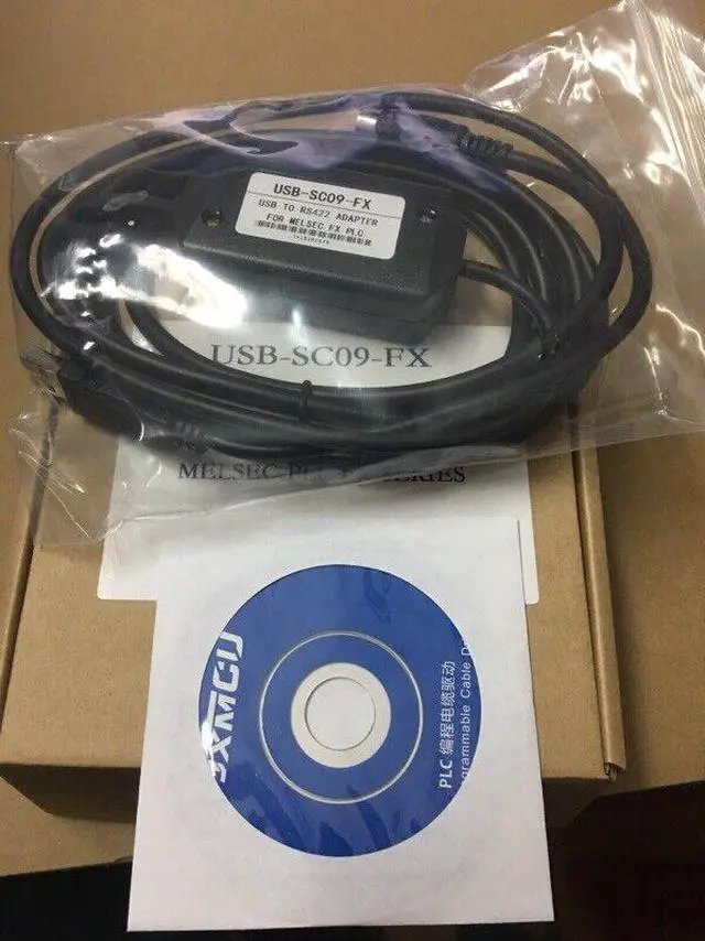 Alt view image 2 of 6 - PLC Programming USB-SC09-FX Cable For Mitsubishi MELSEC USB TO RS422 ADAPTER