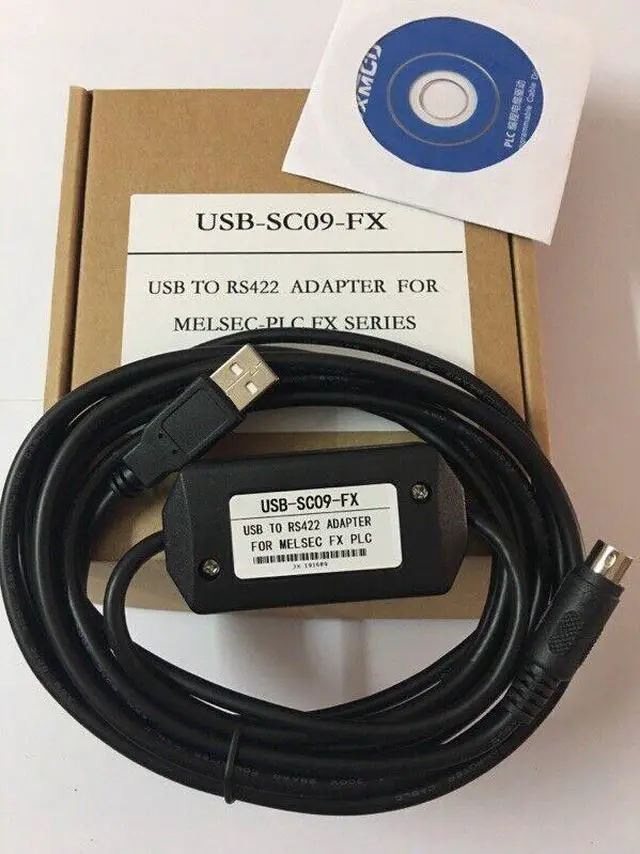 Main image of PLC Programming USB-SC09-FX Cable For Mitsubishi MELSEC USB TO RS422 ADAPTER