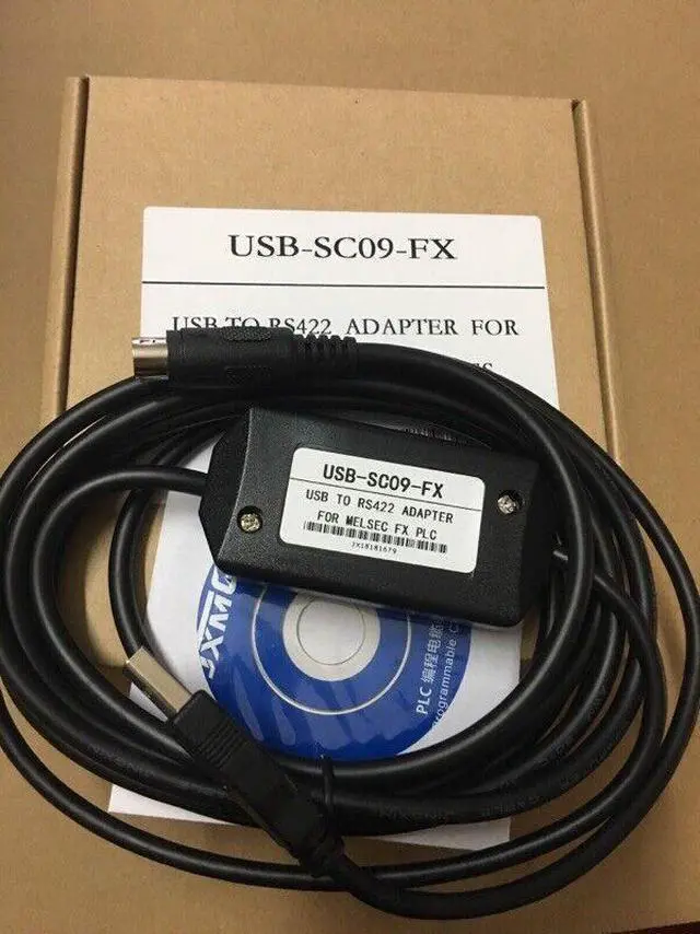 Alt view image 3 of 6 - PLC Programming USB-SC09-FX Cable For Mitsubishi MELSEC USB TO RS422 ADAPTER