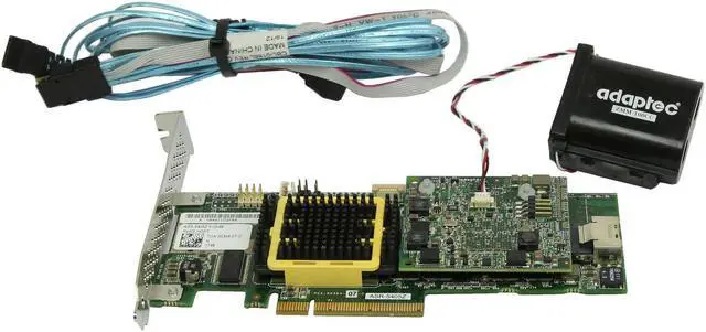 Main image of Adaptec ASR-5405Z SAS/SATA 512mb RAID Controller Card TCA-00304-07+BBU & Cable