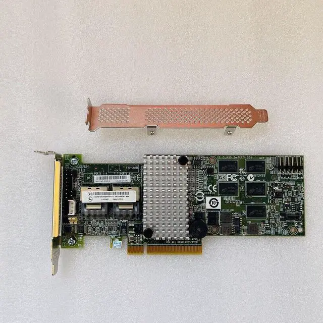 Alt view image 4 of 6 - LSI LSI00202 Megaraid SAS 9260-8i RAID controller+SFF-8087 to (4) SATA cables