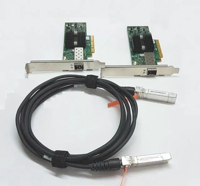Main image of LOT OF 2 MNPA19-XTR MELLANOX 10GB ETHERNET NETWORK INTERFACE CARD W/CABLE