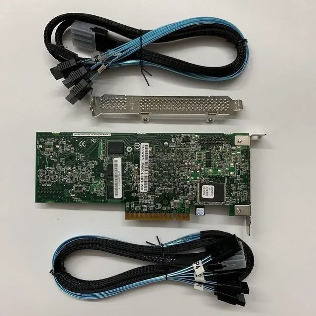 Alt view image 2 of 6 - ADAPTEC ASR-5805 512MB 8 Port PCIe SAS/SATA RAID Controller+2PCS SATA 8087 cable