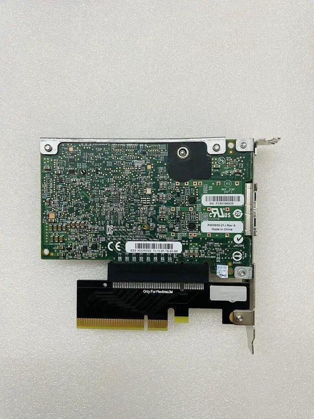 Alt view image 2 of 4 - New 794525-B21 HPE FLEXFBRC 10Gb 2-port 556FLR-T 815667-001 & PCIe X8 Riser card