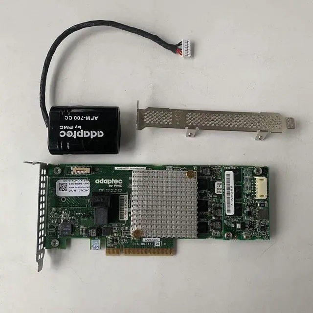 Alt view image 2 of 6 - Adaptec ASR-8405 4-port 12G Controlle Card +FAM-700 Flash Module SuperCap Kit