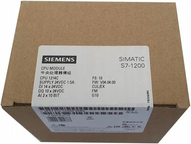 Alt view image 2 of 6 - New Sealed Siemens 6ES7214-1AG40-0XB0 S7-1200 CPU 1214C 6ES7 214-1AG40-0XB0