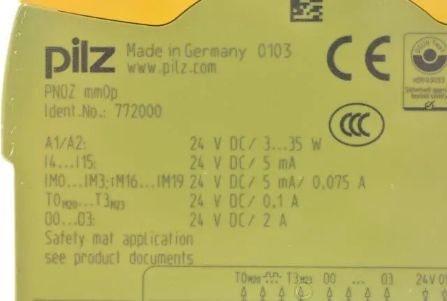 Alt view image 3 of 3 - NEW PILZ 772000 PNOZ mm0p CONFIGURABLE SAFE COMPACT CONTROLLERS