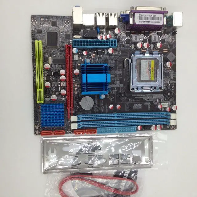 Alt view image 3 of 3 - Socket 775 G41M-VS3 R2.0 mATX DDR3 1333-4xUSB-4xSATA IDE PATA mainboard