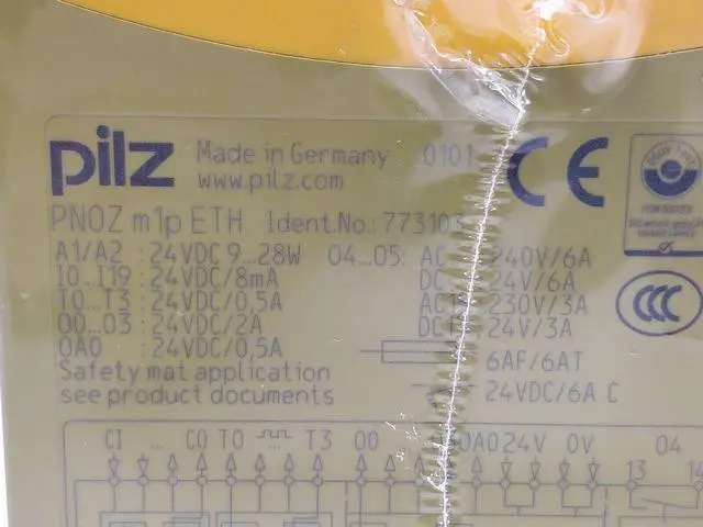 Alt view image 5 of 5 - Pilz 773103 PNOZ m1p ETH PLC Programmable Controller