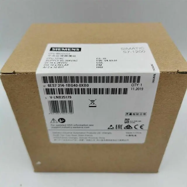 Alt view image 2 of 4 - 1PCS Unopened New Siemens CPU 1214C AC/DC 6ES7 214-1BG40-0XB0 6ES7214-1BG40-0XB0