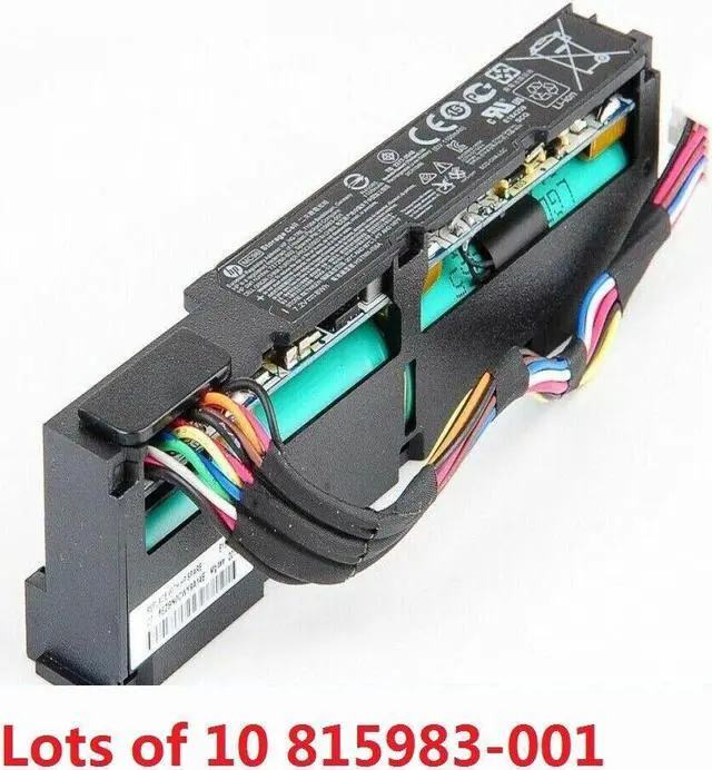 Main image of Lots of 10 HP 815983-001 727258-B21 750450-001 SMART STORAGE BATTERY 2021 Date