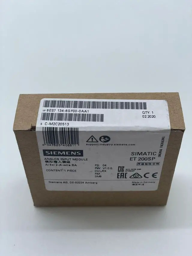 Main image of 1PCS Unopened New 6ES7134-6GF00-0AA1 Siemens In Box 6ES7 134-6GF00-0AA1