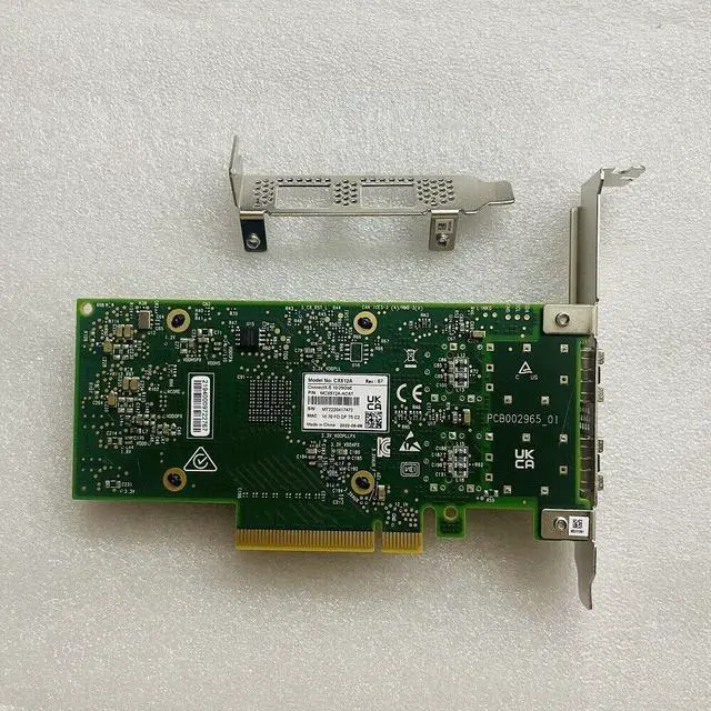 Alt view image 3 of 4 - Mellanox ConnectX-5 CX512A 10/25GbE Dual-Port SFP28 PCIe Adapter MCX512A-ACAT